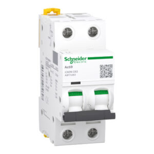 INTERRUPTOR TERMOMAGNETICO 2X63A, 20KA/220V, ACTI 9, iC60N, CURVA C