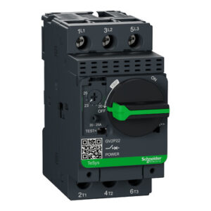GUARDAMOTOR TERMOMAGNETICO 3Ø REGULABLE, 20 - 25A ID=327A, TESYS, GV2P22