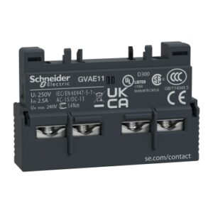 ACCES. CONTACTO AUXILIAR INSTANTANEO FRONTAL TESYS 1NA + 1NC, PARA GV2