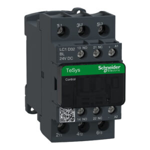 CONTACTOR TESYS 32A 1NA+1NC 10/20HP 220/440VAC BOB. BAJO CONSUMO 24VDC
